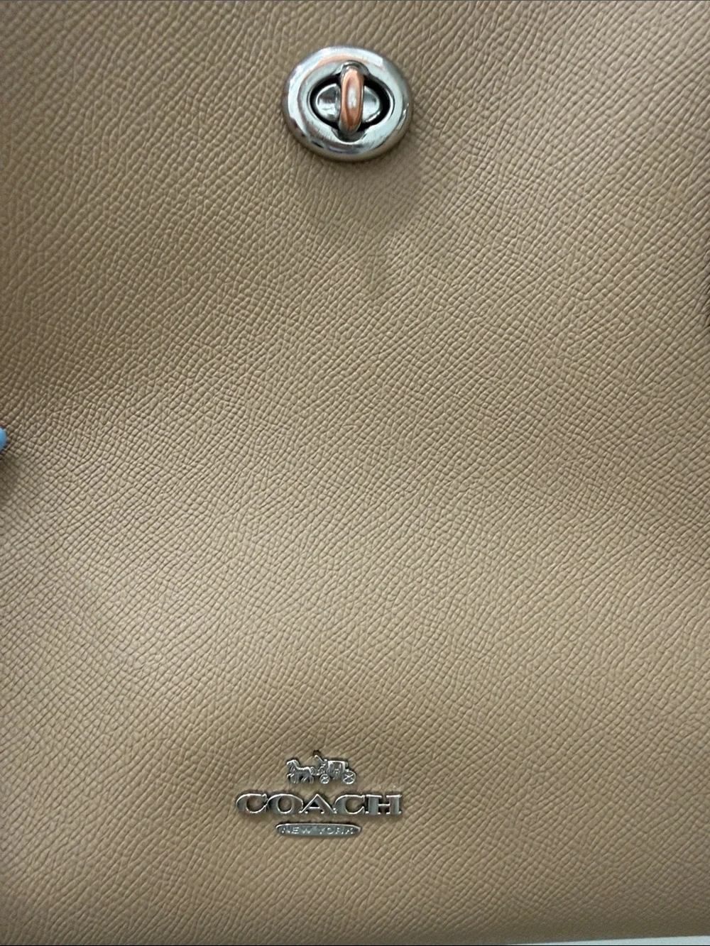 Coach Tan Leather Laptop Tote with Shoulder Straps - Picture 9 of 11